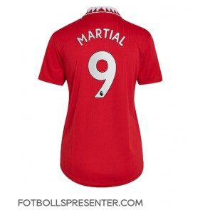 Manchester United Anthony Martial #9 Hemma Matchtröja Dam 2022-23 Kortärmad